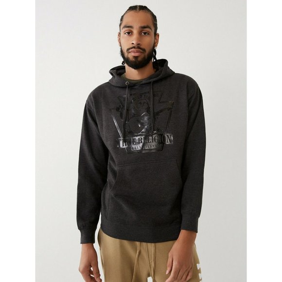 True Religion Men's Buddha Hoodie Sweatshirt - Picture 1 of 3